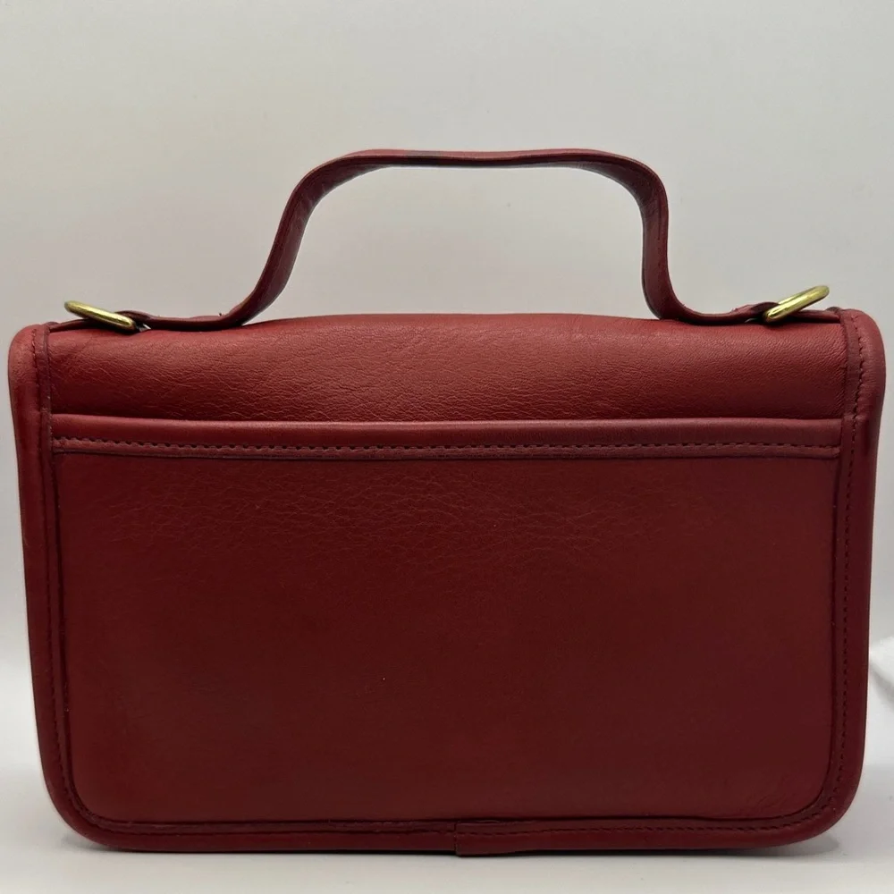 Coach Casino Leather Crossbody Bag, Red 9924 - Picture 4 of 12